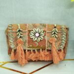 Terracotta Peach Handcrafted Terracotta Peach Boho Luxe Bag - Image 2