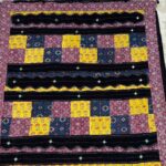 Stunning Black Ajrakh Patch Work Saree with Intricate Hand Block Prints and Applique Embroidery