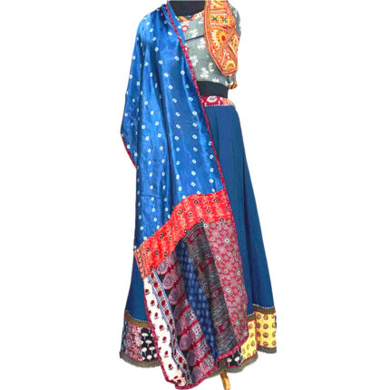 vibrant bandhej stole multicolor modal silk tie dye