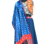 vibrant bandhej stole multicolor modal silk tie dye