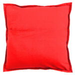 exquisite barmeri work cushion cover red vintage patchwork detail