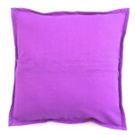 barmeri work cushion cover maroon handcrafted embroidered patchwork flower and leaf design