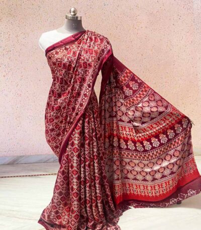 Ajrakh Saree