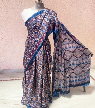 Ajrakh Saree