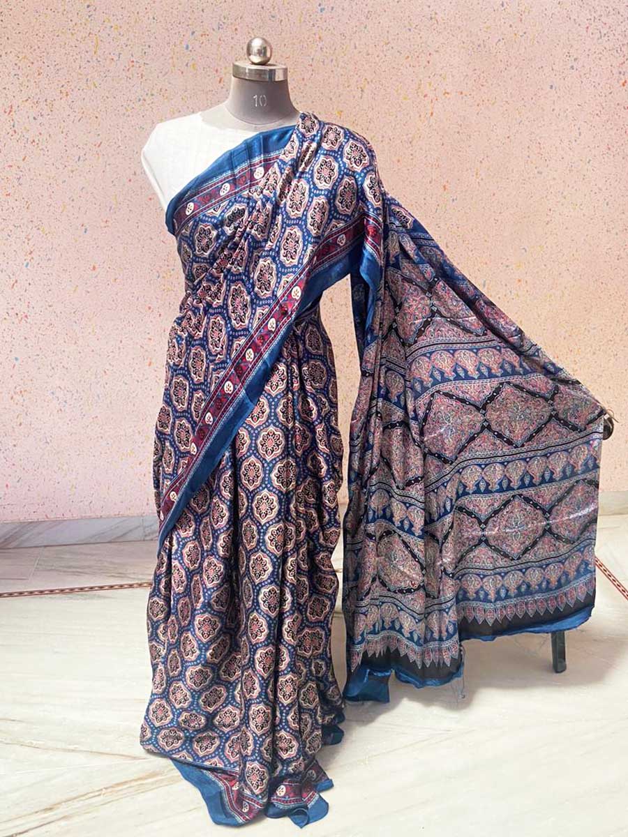 Ajrakh Saree Ajrakh Saree